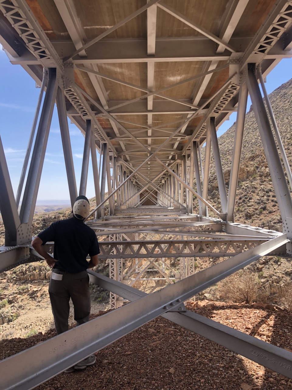 CECorps Staff Assessing Bridge in the US Southwest 