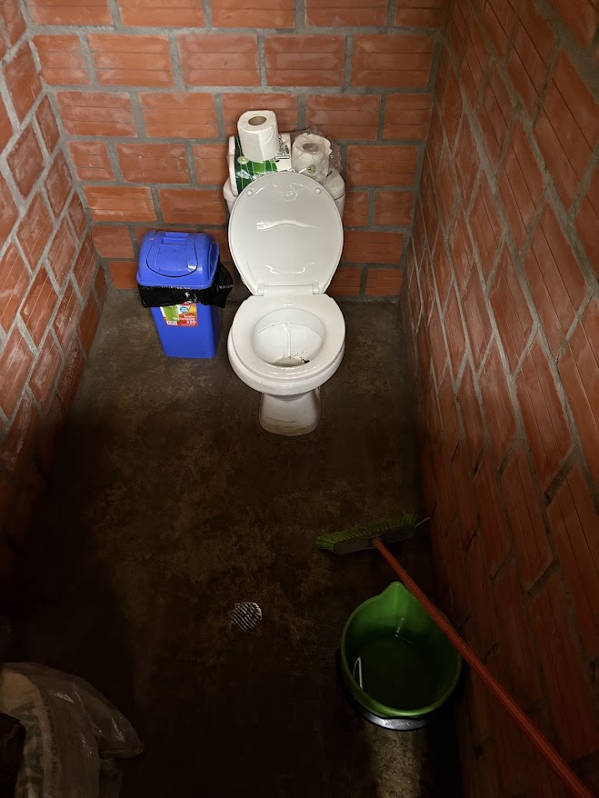 Inside of newly constructed latrine 